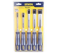 IRWIN TM444S5 - Formón M444, juego 5 uds - 6, 10, 13, 19, 25 mm en estuche