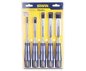 IRWIN TM444S5 - Formón M444, juego 5 uds - 6, 10, 13, 19, 25 mm en estuche