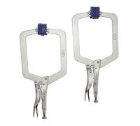 IRWIN Vise-Grip C Abrazadera, bloqueo, 2 piezas (45619), color plateado