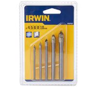 Irwin wiertło do szklau komplet 5st. (4.5,6,8,10mm)