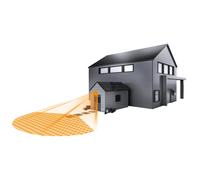 Steinel Detector de movimiento IS 1 – Negro, 120° 10 m, interior y exterior, IP54