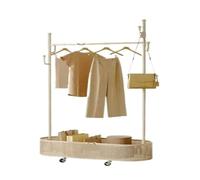 ISCBAFYX Bastidores de Secado Perchero de tamaño pequeño, Colgador de Ropa no extraíble, Colgador de pie para Dormitorio, Colgador de Ropa, Poste de riel para Ropa