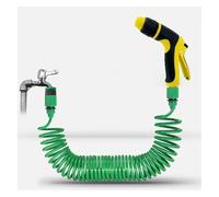 ISCBAFYX Cabezal de aspersor de tubería de Agua para riego de jardín con Boquilla Multifuncional, Manguera, Herramienta de plástico con Resorte para Limpieza de automóviles(20M)