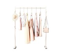 ISCBAFYX Colgador de Ropa Independiente Que Ahorra Espacio - Estante Colgante Compacto para Abrigos, Sombreros y Accesorios de Dormitorio - Extremo de Cama pequeño Minimalista