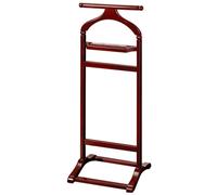 ISCBAFYX Elegante soporte multifuncional de madera para colgar trajes, resistente estante para ropa de suelo para abrigos antiarrugas, elegante solución de almacenamiento unisex para ropa y decoración
