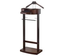 ISCBAFYX Galán de Noche con cajón y Bandeja Superior - Percha Que Ahorra Espacio para Entrada, Oficina, Sala de Estar - Base de Madera Resistente - 43 x 34 x 106 cm