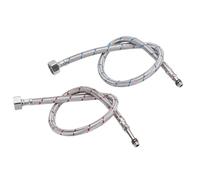 ISCBAFYX Grifos de Cocina, Grifo de Agua para Fregadero extraíble Cepillado, Mezclador montado en Cubierta, Cabezal pulverizador, grifos fríos y Calientes, Astilla (Tubo Flexible, G9/16)