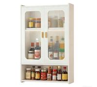 ISCBAFYX Organizador de estantes para Especias de Cocina montado en la Pared, gabinete de Almacenamiento de baño de Varias, Unidad de estantes Que Ahorra Espacio sobre el Inodoro y la Sala de Estar