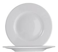 Ischia, plato llano blanco, 21 cm - juego de 12 unidades