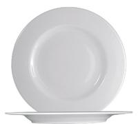 Ischia, plato llano blanco, 26 cm - juego de 12 unidades