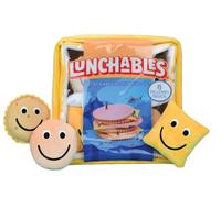 iscream Kraft Lunchables - Juego de Almohadas de 11 x 11 Pulgadas con Mini Almohadas de Pavo, Queso y Galletas saladas