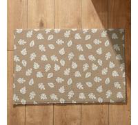 Isdreem Alfombra De Baño Grande Felpudos Hoja Antideslizante Escalera Exterior Terraza Secado Rápido, 40x60Cm