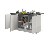 Isla de cocina modular en madera melaminada