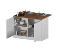 Isla de cocina modular en madera melaminada