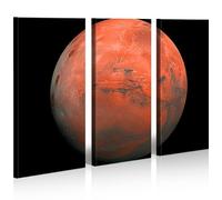 islandburner Cuadro sobre lienzo de Mars Planet Mundial XXL Póster Lienzo de pared decorativo para salón marca