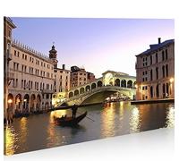islandburner Cuadro sobre lienzo Venecia 1K Rialto puente Italia XXL póster lienzo lienzo decorativo salón marca