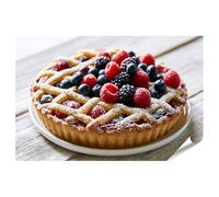 islandburner Póster de alta calidad con diseño de tarta de fruta, ideal para gourmets, gran formato