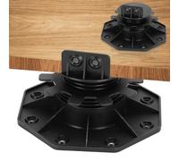 ISOISL 20 rodamientos de altura ajustable, patas niveladoras de 30 - 60 mm, capacidad de carga fuerte, soporte para placas de terraza, madera, WPC, piedra, hormigón