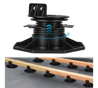 ISOISL 20 rodamientos de apoyo, altura regulable, compensación de pendiente 5°, 40-70 mm, patas de soporte de terraza, capacidad de carga fuerte, rodamientos para placas de terraza, WPC, madera