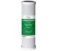 iSpring FC15 Cartucho de Filtro de Agua Bloque de Carbón CTO de 5 Micras 10" de Repuesto para el Sistema de Filtración de Ósmosis Inversa por Ósmosis Bajo el Fregadero, 10" x 2-1/2"