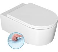 Isvea, inodoro de pared, sin borde, 36x53,5 cm, blanco