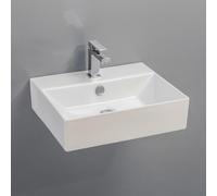 Isvea, lavabo de cerámica, modelo SISTEMA, 50x42 cm, color blanco
