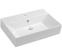 Isvea Sistema lavabo 60x42 cm rectangular clásico-sobre encimera blanco brillante 10SF50060