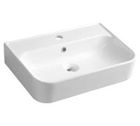 Isvea, sistema U, lavabo de cerámica, 55x38 cm, blanco