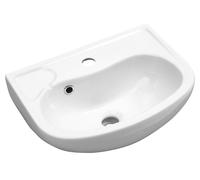 Isvea Small lavabo 45x35 cm semicircular clásico blanco brillante 10TP71045