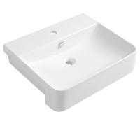 Isvea Sott Aqua lavabo 59x49 cm rectangular clásico-empotrado blanco brillante 10SQ51058