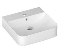 Isvea Sott Aqua lavabo 50.7x50 cm rectangular clásico-sobre encimera blanco brillante 10SQ51051