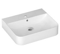 Isvea Sott Aqua lavabo 60.5x50 cm rectangular clásico-sobre encimera blanco brillante 10SQ51061