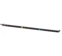DIGITUS DN-95452 - PDU básica de TI - 24 Salidas C13 y 3 Salidas C19 - Conector de 16 amperios - 3 Fases - Montaje Vertical - Cable de alimentación de 3 m - Regleta para armarios de Red y servidores