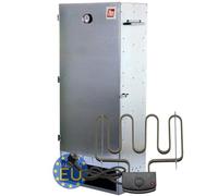 ITA Ahumador electrico 7003 111x29x47 cm - Ahumadero premium con termómetro - Metal galvanizado, Resistente a la corrosión, Duradero - Horno para ahumar carne, pescado, salchichas