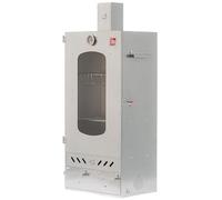 ITA Horno ahumador 7012 - Armario de ahumador premium con 3 niveles - Acero de aleación, ventana de visualización y chimenea - Calidad fabricada en la UE directamente por el fabricante