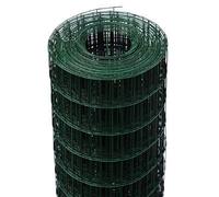 ITALFROM - Rollo de 25 Metros de Malla metálica para Vallas de 125 cm de Altura, Red electrosoldada Verde para Valla plastificada galvanizada con Malla de 75 x 50 mm, Red de jardín para Valla rígida
