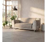 Italian Bed Linen Comfort Funda de sofá, 100% poliéster, Marrón, 2 Plazas Maxi