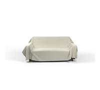 Italian Bed Linen Drap Tissu d'ameublement MAX Color Couleur Unie, Crème, 270 x 300 cm