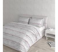 Italian Bed Linen Juego de Funda nórdica algodón “Athena”, 2 Plazas, Sofia Rosa