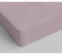 Italian Bed Linen MAX Color Sàbana con angulos de 25cm, Lino, Rosa mistica, Doble pequeño francés