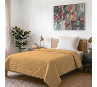 Italian Bed Linen Stripes Satin lìneas Eldrojoòn de Verano Amarillo, sìngolo, Satén de poliéster, Sencillo, 170x250cm