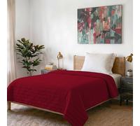 Italian Bed Linen Stripes Satin lìneas Eldrojoòn de Verano Burdeos, sìngolo, Satén de poliéster, Sencillo, 170x250cm
