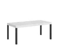 Mesa extensible 90x90/246 cm Everyday Premium Estructura Fresno Blanco Antracita - Itamoby