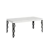 Itamoby Karamay - Mesa extensible (200/304x90 cm), color blanco