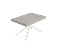Itamoby Mesa extensible 120/224 x 90 cm Niket cachemira patas blancas