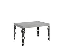 Itamoby Mesa extensible 120/380 x 90 cm Karamay hormigón patas antracita
