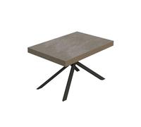Itamoby Mesa extensible 120/380 x 90 cm Niket gris con patas antracita