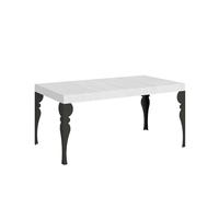 Itamoby Mesa extensible 120/380 x 90 cm Paxon Premium blanco fresno patas antracita