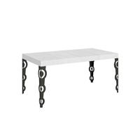 Itamoby Mesa extensible 130/390 x 90 cm Karamay Premium blanco fresno patas antracita