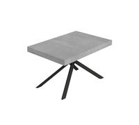 Itamoby Mesa extensible 130/390 x 90 cm Niket cemento patas antracita